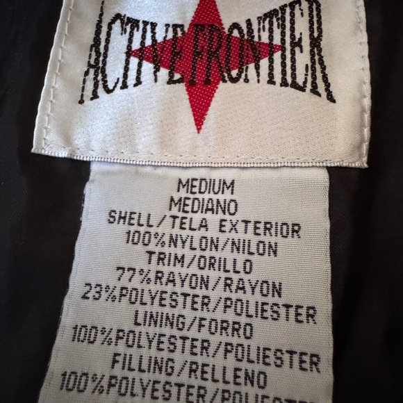 Women's Vintage Active Frontier Zip Front Lightweight Windbreaker Jacket Size M - Picture 5 of 5